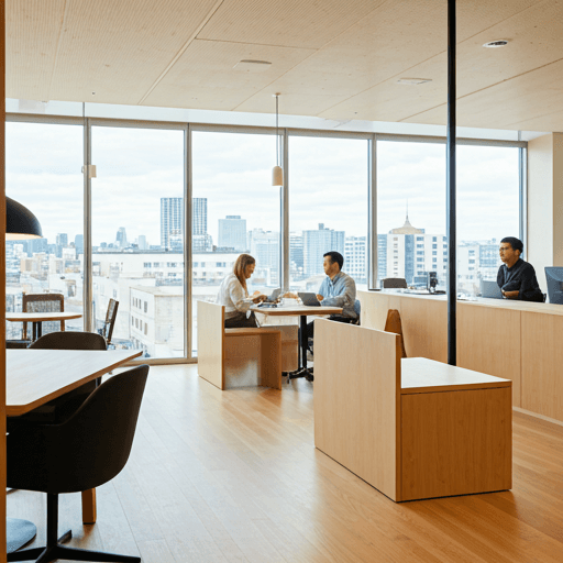 Thrive Consultants office overlooking the Dubai skyline